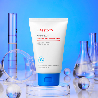 Lesstopy ATO Cream for Infants, Organic Sensitive Skin Moisturizer